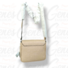 Dior Beige Embossed Leather Sling Handbag