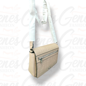Dior Beige Embossed Leather Sling Handbag